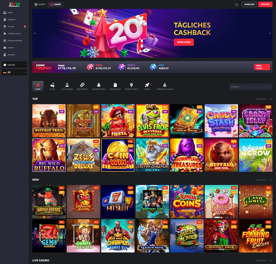 1Red Casino Erfahrungen: Großer Bonus & Paysafe Option