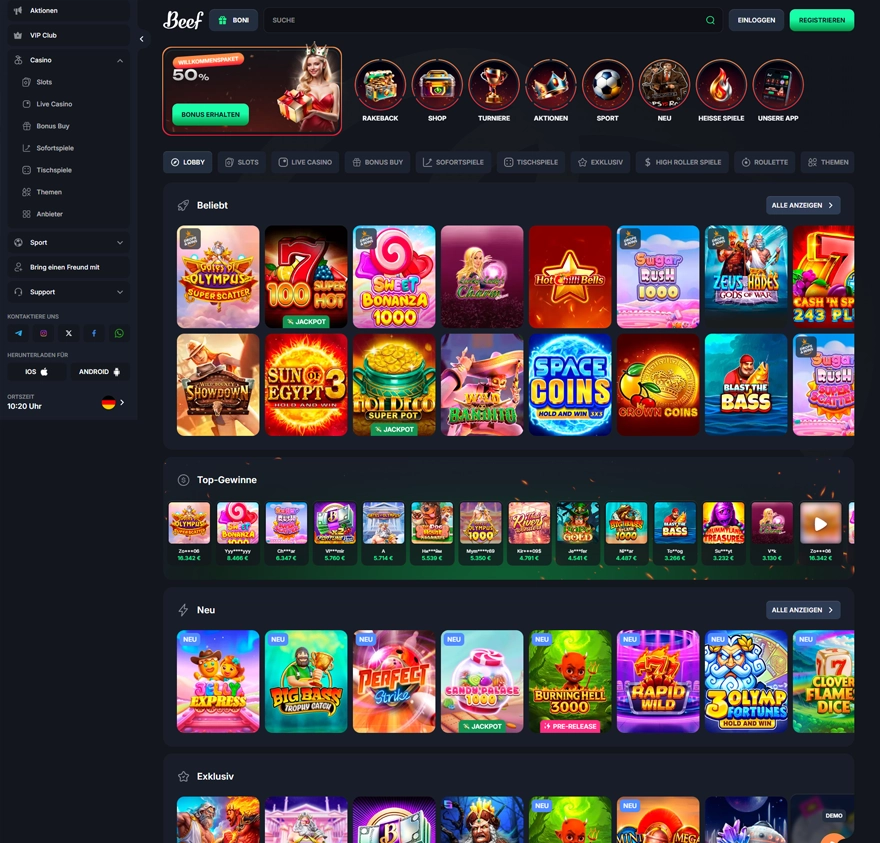 Beef casino erfahrungen screenshot